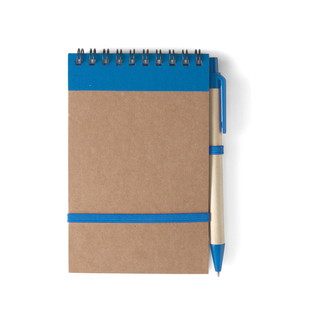 Notes / notatnik (70 kartek w linie) z długopisem, elastyczna opaska do zamykania