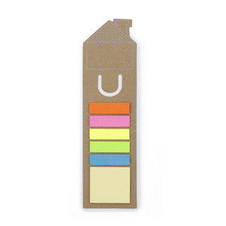 Zestaw karteczek samoprzylepnych w 6 kolorach, zakładka do książki 