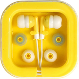 Słuchawki douszne do urządzeń MP3/4, 2 dodatkowe pary nasadek, w pudełku