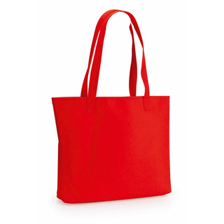 Czerwona, filcowa torba na zakupy