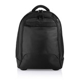 Plecak - torba na kółkach Executive; 1680D, kółka o metalicznym wyglądzie, aluminiowy uchwyt, przegroda na laptopa 15,6