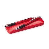 Zestaw piśmienny, długopis i ołówek (0,7 mm wkład) w dopasowanym kolorystycznie plastikowym etui