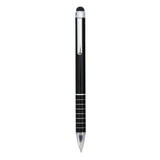 Długopis, touch pen z czarną, gumową końcówką
