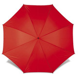 Czerwony, manualny parasol