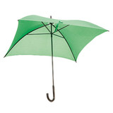 Wyjątkowy, kwadratowy, zielony parasol Klara