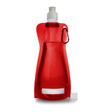 Składana przezroczysta butelka 420 ml z karabińczykiem, szczelna, wodoodporna