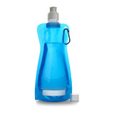 Składana przezroczysta butelka 420 ml z karabińczykiem, szczelna, wodoodporna