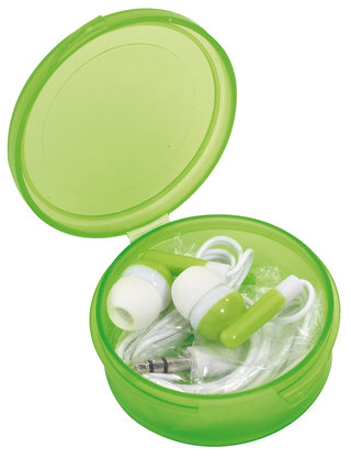 Słuchawki douszne, MUSIC, zielony