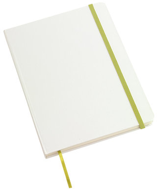 Notes AUTHOR format A5, biały/zielony