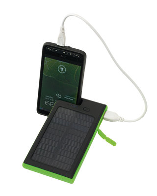 Powerbank, HELIOS, czarny/zielony