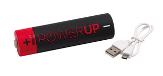 Powerbank POWER UP, czerwony/czarny