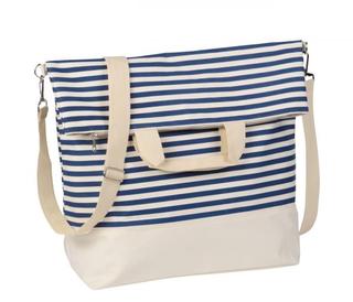 Torba plażowa JUIST, niebieska/beżowa