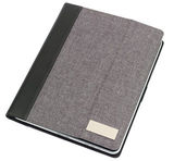 Portfolio na tablet, LINEN, szary/czarny