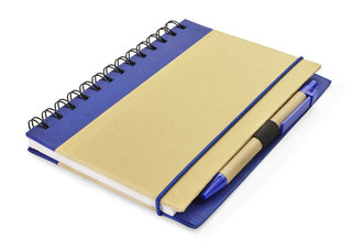 Notes eko z długopisem niebieski