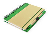 Notes eko z długopisem zielony