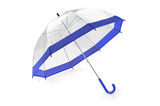 Parasol transparentny niebieski