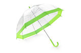 Parasol transparentny zielony jasny