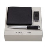 Set CERRUTI 1881 (ballpoint pen, wallet & usb stick)