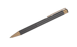 Długopis aluminiowy ze złotymi detalami